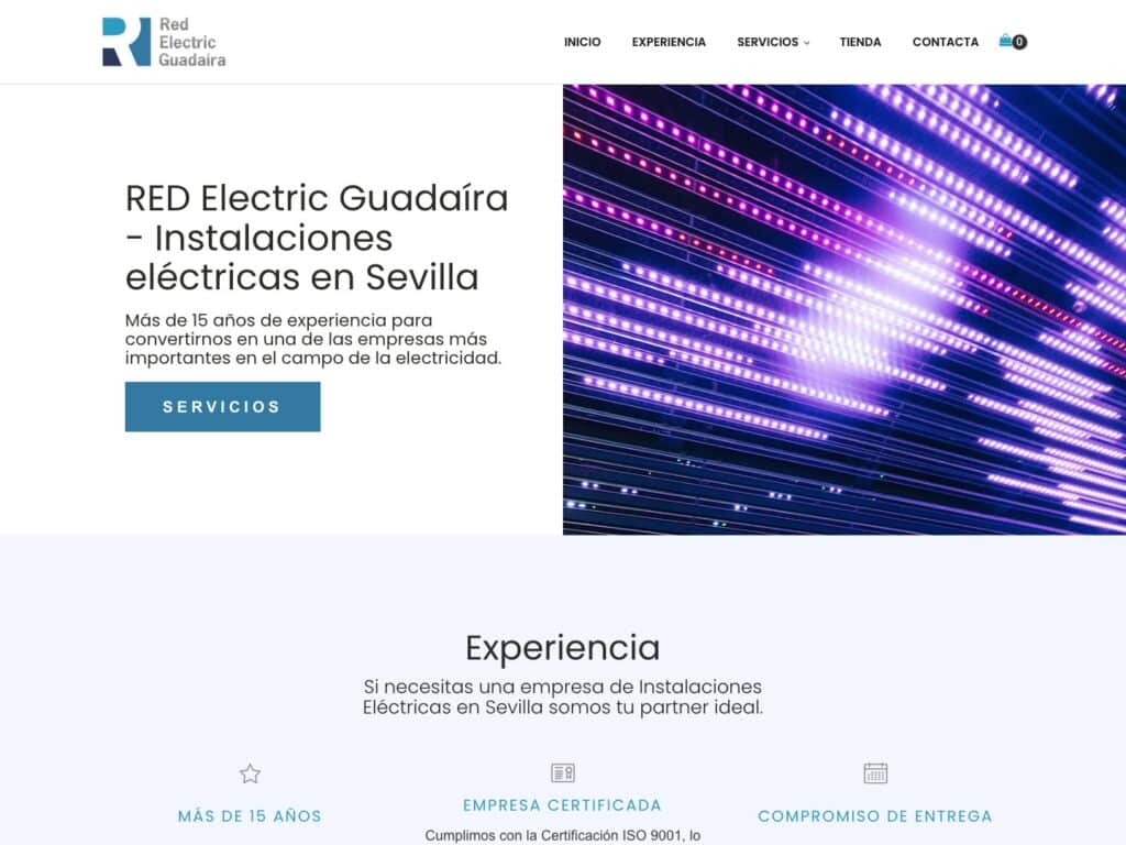 Portada de la web de Red Electric Guadaíra