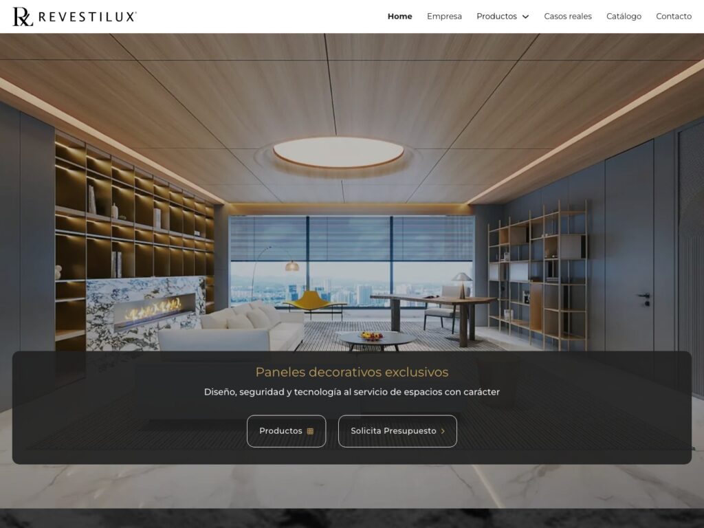 Portada de la web de RevestiLux