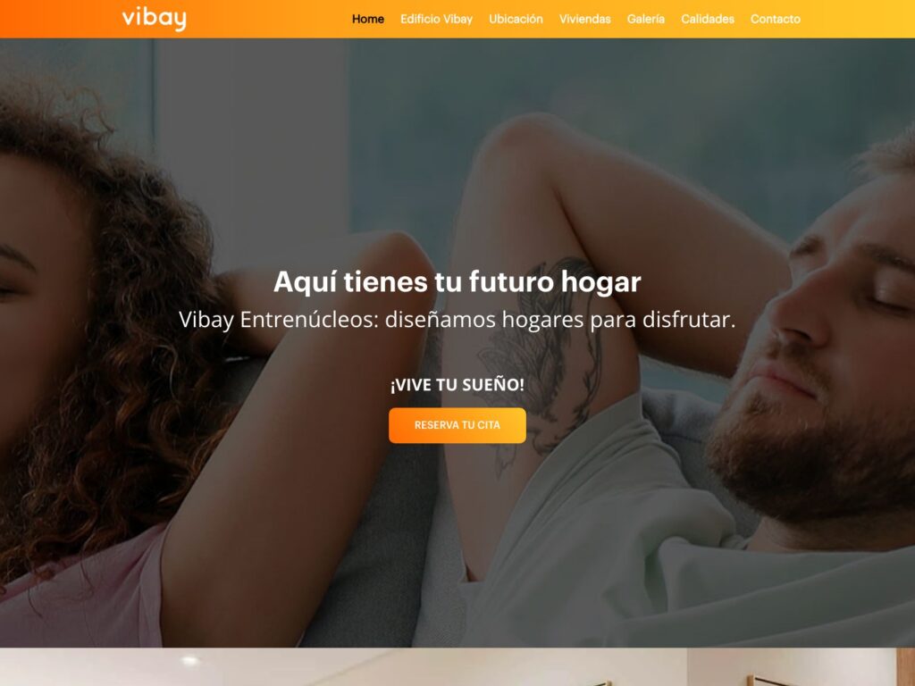 Portada de la web de Vibay Entrenúcleos