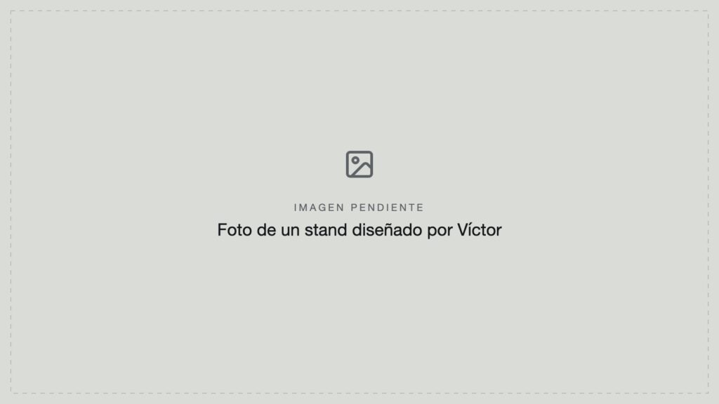 Imagen pendiente: stand diseñado por Víctor Rosa