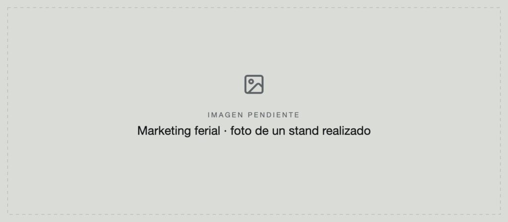 Imagen pendiente: foto de un stand realizado